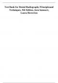 Test Bank for Dental Radiography Principles and Techniques&comma; 5th Edition&comma; Joen Iannucci&comma; Laura Howerton ISBN NO&colon; 0323297420 Complete Guide
