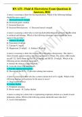 RN ATI - Fluid & Electrolytes Exam Questions & Answers&comma; 2022