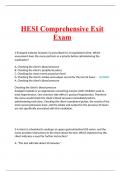 HESI Comprehensive Exit Exam 2023/2024