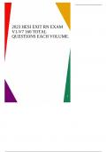 2023 HESI EXIT RN EXAM V1-V7 160 TOTAL QUESTIONS EACH VOLUME.
