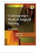 TEST BANK FOR CONTEMPORAYR MEDICAL SURGICAL NURSING SECOND EDITION BY RICK DANIELS, LESLIE NICOLL
