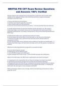 NBSTSA PSI CST Exam Review Questions & Answers 100&percnt; Verified