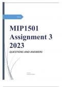 MIP1501 Assignment 3 2023
