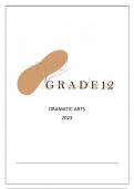 Dramatic Arts Handbook Grade 12 IEB