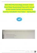 2022 - 2023 HESI PHARMACOLOGY EXIT EXAM - BRAND NEW&vert; Actual&vert;all included