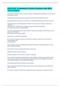 PAEA EOC & Summative Practice Questions with 100&percnt; correct answers