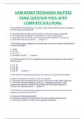 HAM RADIO TECHNICIAN MUTIPLE  &lpar;2023&sol;2024&rpar; EXAM QUESTION POOL WITH  COMPLETE SOLUTIONS&period;