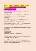 ALF CORE TRAINING&comma; ALF CORE EXAM&sol;306 QUESTIONS AND ANSWERS &lpar;A&plus;&rpar;