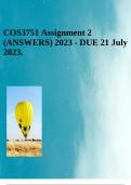 COS3751 Assignment 2 (ANSWERS) 2023 - DUE 21 July 2023.