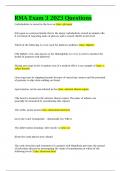 RMA Exam 3 2023 Questions with Complete Solutions&vert; Graded A&plus;