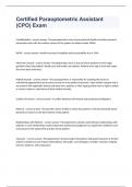 Certified Paraoptometric Assistant &lpar;CPO&rpar; Exam 2023 with 100&percnt; correct answers