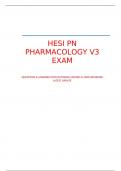 HESI PN PHARMACOLOGY V3 EXAM  QUESTIONS & ANSWERS WITH RATIONALS (RATED A+100% REVIEWED LATEST UPDATE