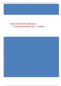 2023&sol;2024 NATE CORE Exam             Practice Questions and         answers