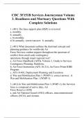 CDC 3F151B Services Journeyman Volume 3. Readiness and Mortuary Questions With Complete Solutions