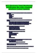NCC Electronic Fetal Monitoring Certification Bio with complete solutions &lpar;Latest Update&rpar;