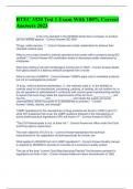 BTEC 3320 Test 1 Exam With 100&percnt; Correct Answers 2023