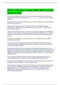 BTEC 3320 Test 2 Exam With 100&percnt; Correct Answers 2023