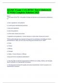 QA&sol;QC Exam 1 1-5&comma; BTEC Test 2 Quizzes 6-12 With Complete Solution 2023