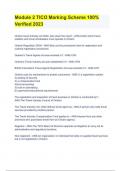 Module 2 TICO Marking Scheme 100&percnt; Verified 2023