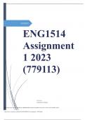 Question and Answers - ENG1514-Assignment 1 2023 -(779113)