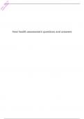 Hesi health assessment questions and answers