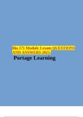 Bio 171 Module 3 exam QUESTIONS AND ANSWERS 2023&period; Portage Learning