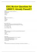EEG Review Questions for ABRET| Already Passed!!!