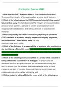 Proctor Cert Course USMC 2023 Questions and Answers 100&percnt; Verified