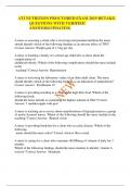 ATI NUTRITION PROCTORED EXAM 2019&period; QUESTIONS WITH VERIFIED ANSWERS