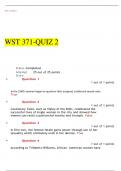 Exam (elaborations) WST 371  