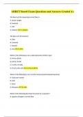 ABRET Board Exam Questions and Answers Graded A&plus;