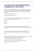 CLG 0010 DOD GOVERNMENTWIDE COMMERCIAL CARD EXAM