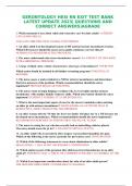 GERONTOLOGY HESI RN EXIT TEST BANK LATEST UPDATE 2023&vert; QUESTIONS AND CORRECT ANSWERS&vert;AGRADE