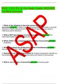 WGU C213 PA & OA Study Guide 2022&sol;2023 Verified Answers&period;