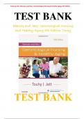 Ebersole and Hess' Gerontological Nursing and Healthy Aging 5th Edition Touhy Test Bank