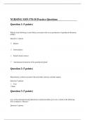 NURSING MSN 570-50 Practice Questions