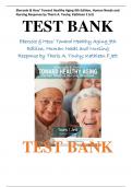Ebersole & Hess' Toward Healthy Aging 9th Edition: Human Needs and Nursing Response by Theris A. Touhy; Kathleen F Jett Test Bank
