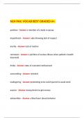 NLN PAX&colon; VOCAB BEST GRADED A&plus;&period;