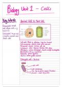 GCSE AQA Biology Topic 1 Revision Notes