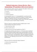 Medical Laboratory Science Review- Harr – Immunology |193 questions with correct answers