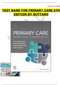 TEST BANK FOR PRIMARY CARE 6TH EDITION BY BUTTARO