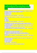 Test bank Exam&comma; National Pesticide Applicator Certification Core Manual 2023