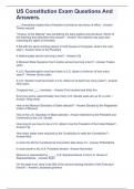 US Constitution Exam Questions And Answers&period;