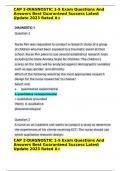 CAP 2-DIAGNOSTIC 1-5 Exam Questions And Answers Best Guaranteed Success Latest Update 2023 Rated A&plus;