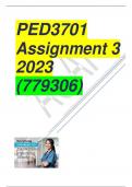 PED3701 Assignment 3 2023