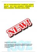 Ati rn comprehensive predictor retake questi ons and answers GRADED A REAL EXAM&sol;U PDATED 2023 APRIL
