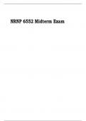 NRNP 6552 Midterm Exam