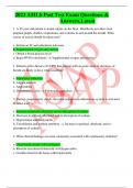 2023 AMLS Post Test Exam Questions & Answers&comma;Latest