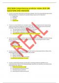 2023 NGN Comprehensive predictor retake 2019 180 QUESTIONS AND ANSWERS