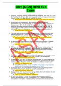 2023 &lbrack;NGN&rsqb; HESI Exit  Exam
